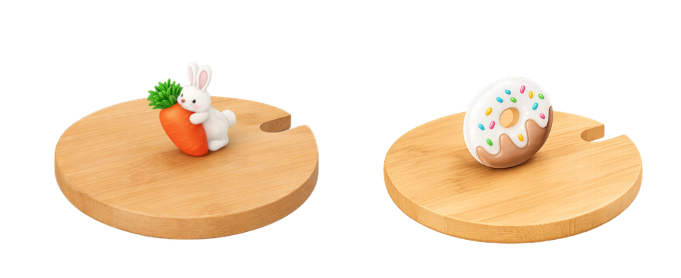 Tampas decorativas em bambu